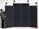 Velcro tradeshow partition displays