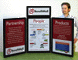 Portable Velcro tabletop display